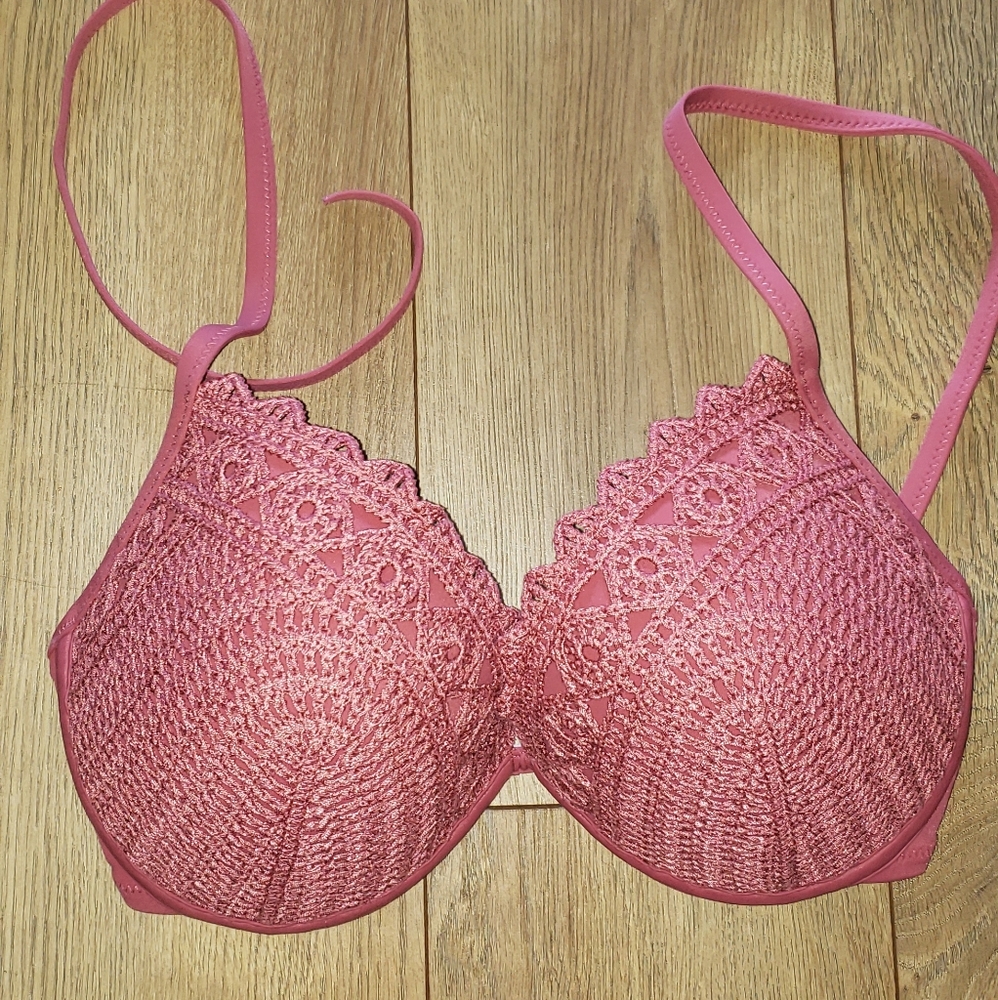 Mauve 34DD crochet bikini top